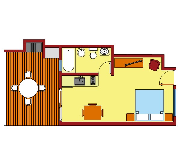 Apart Nro 1 (Planta Baja)